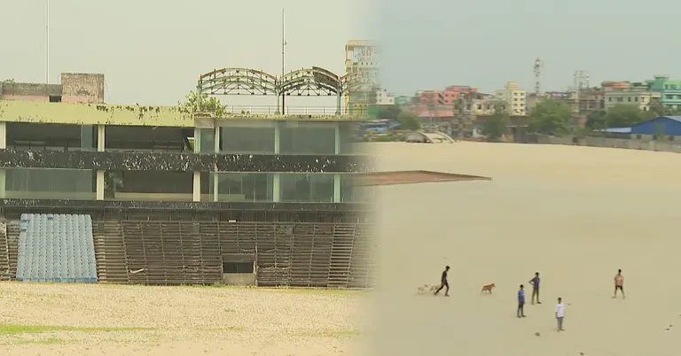 ফতুল্লা স্টেডিয়ামে চলছে অবকাঠামো উন্নয়ন কাজ